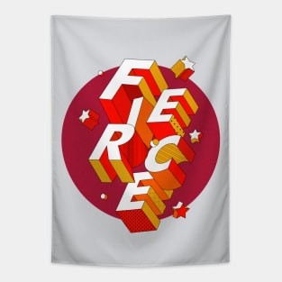 FIERCE 3D Typography Tapestry