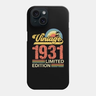 Retro vintage 1931 limited edition Phone Case