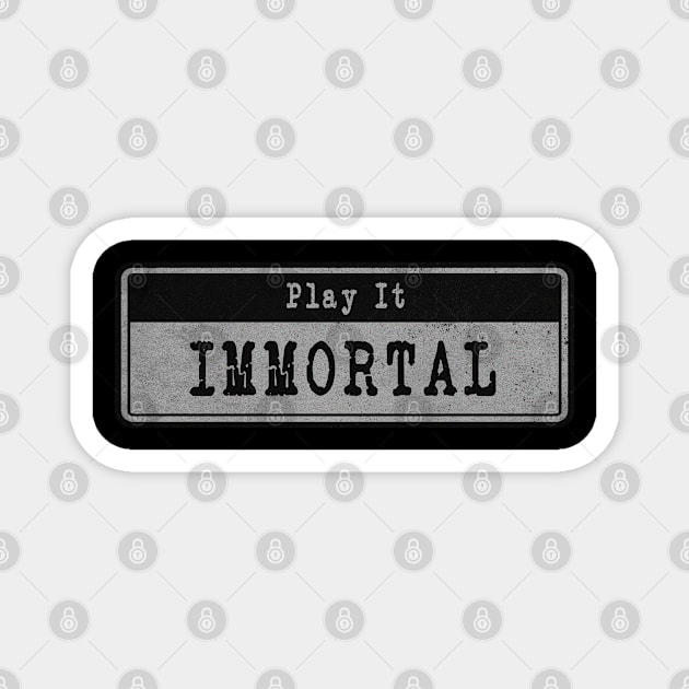 Immortal Band // Vintage Fanart Tribute Magnet by j.adevelyn