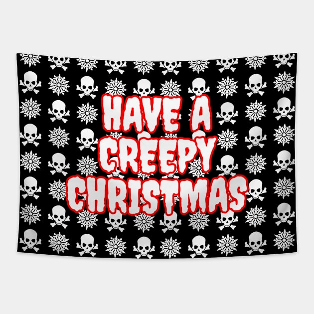 Have A Creepy Christmas Tapestry by LunaMay