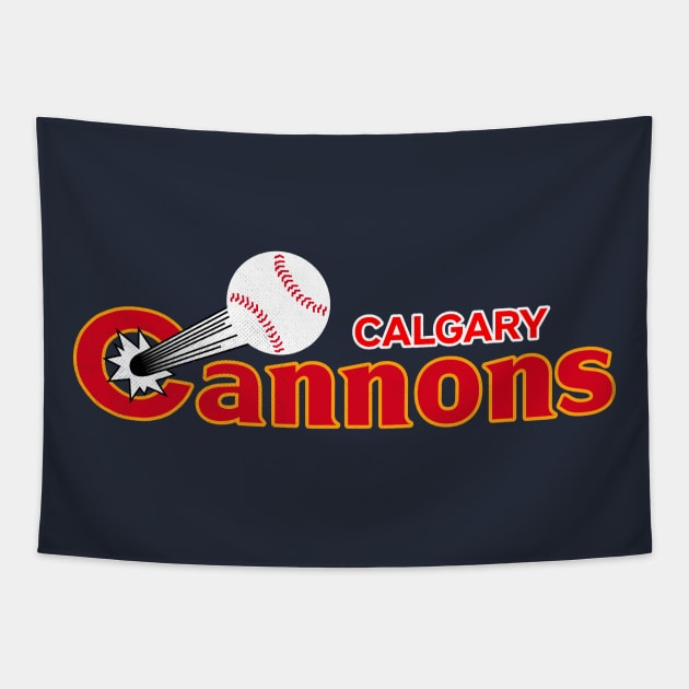 Defunct Calgary Cannons Baseball Tapestry by LocalZonly