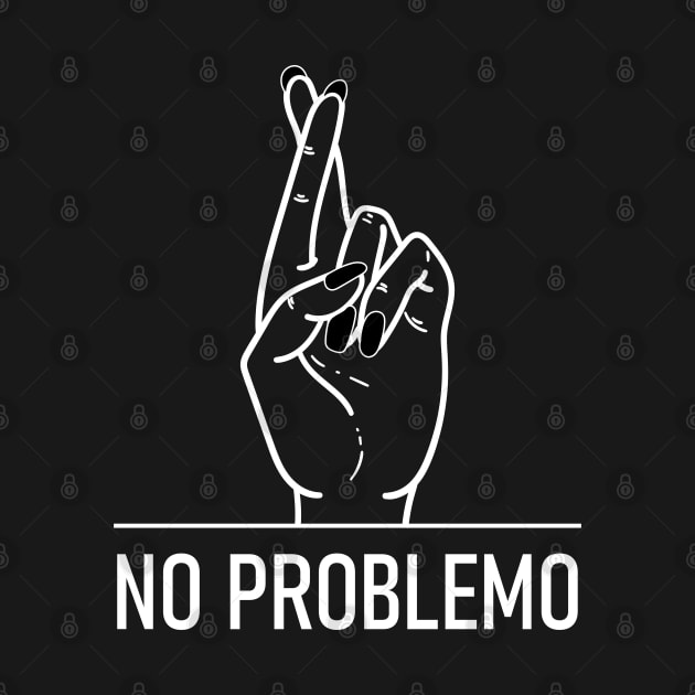 No Problemo Crossed Fingers, Women Hand by badCasperTess