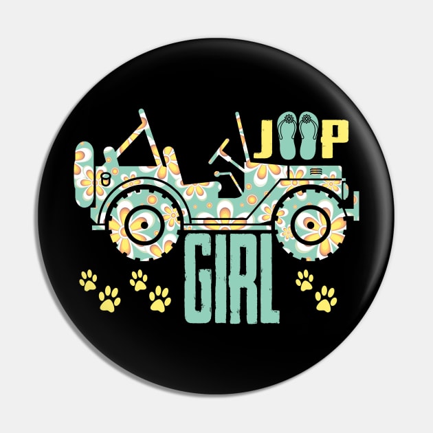 Jeep girl Cute Flower Jeep Women Flip Flops Jeep Dog Paw Jeep Men/Women/Kid Jeep Pin by Oska Like