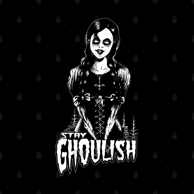 Goth dead girl, Stay Ghoulish! by wildsidecomix