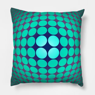 Homage to Vasarely 11 Pillow