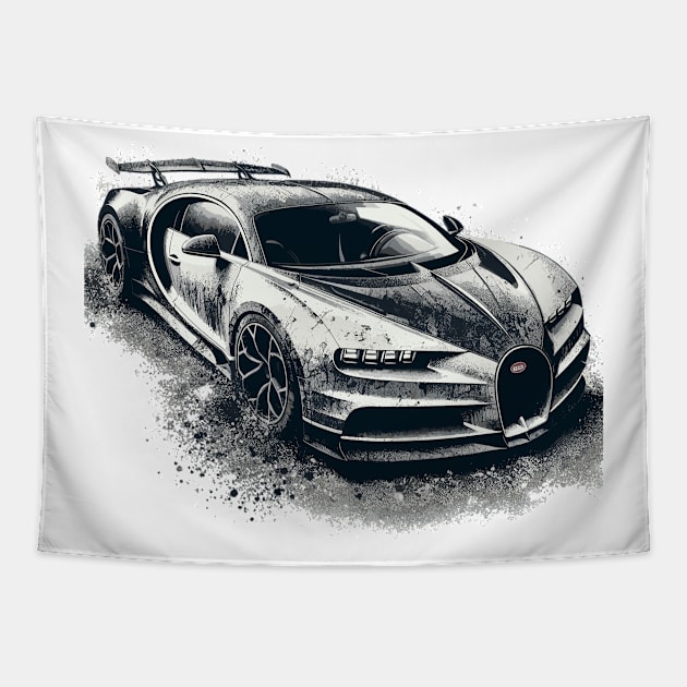 Bugatti Chiron Tapestry by Vehicles-Art