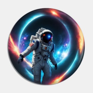 Astronaut Lost in Space Pin