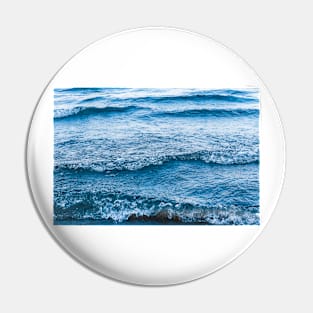 Blue Lake Beach Waves in Summer Pin