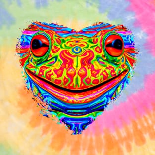 Frogger Spirit Animal (1.3) - Trippy Psychedelic Frog T-Shirt