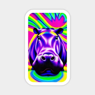 hippo in color Magnet