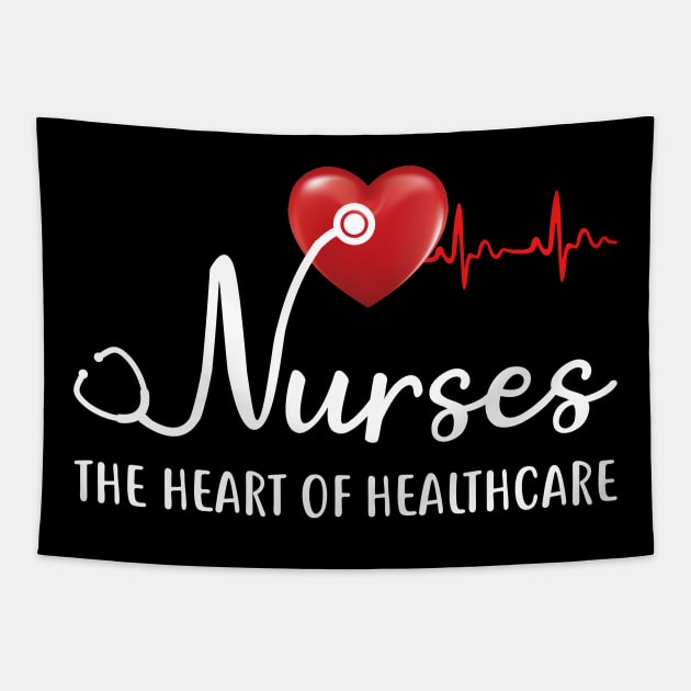 Nurses The Heartbeat Of Healthcare Tapestry by Simpsonfft