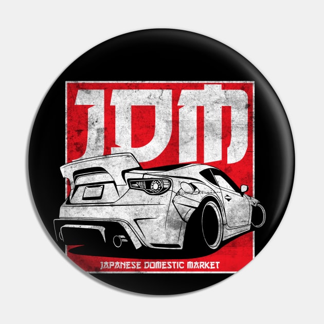 JDM Tuning BRZ Drift Car GT 86 Fan Pin by Automotive Apparel & Accessoires