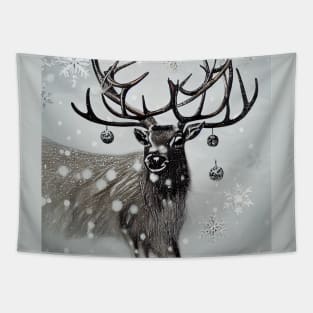 Reindeer Christmas / Snowing Tapestry