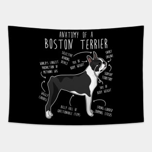Boston Terrier Dog Anatomy Tapestry