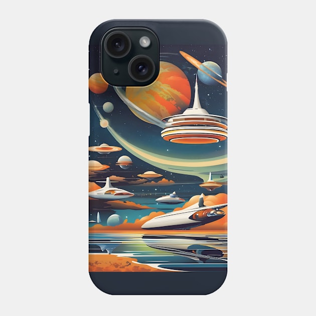 Soviet sci fi space art Phone Case by Spaceboyishere