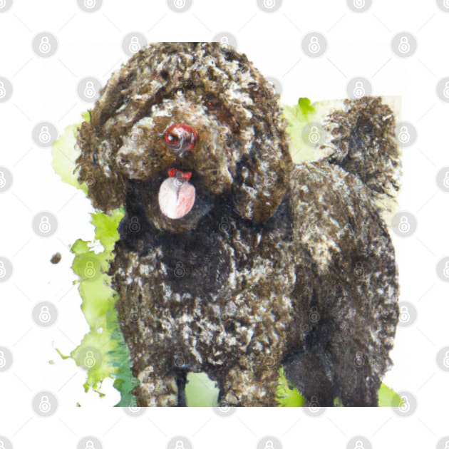 Lagotto Romagnolo Watercolor - Dog Lovers by Edd Paint Something