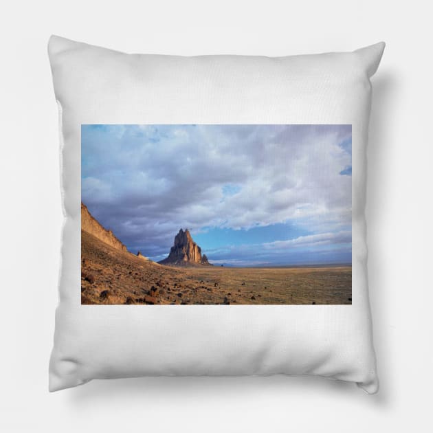 Shiprock The Basalt Core Of An Extinct Volcano Pillow by AinisticGina