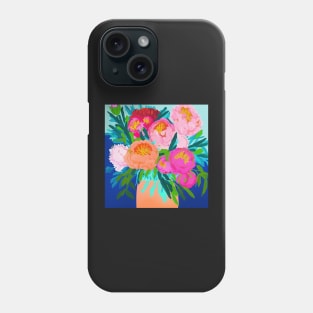 Vase of peonies II Phone Case