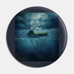 lost in the ocean Pin