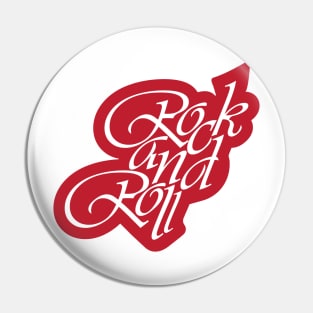 Rock And Roll Text Pin