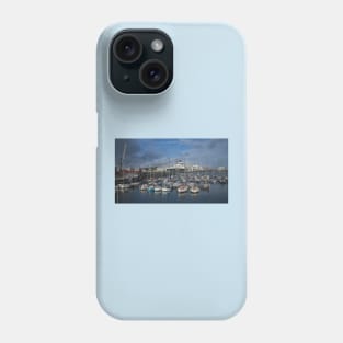 The Marina at Blyth South Harbour, Northumberland Phone Case