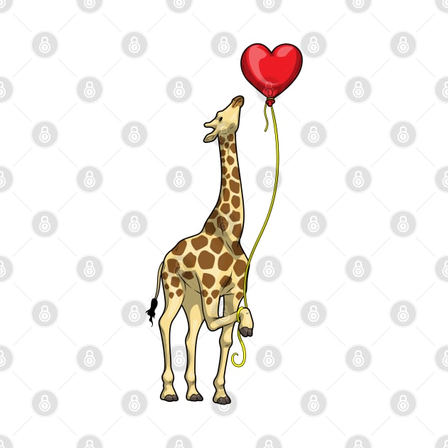 Giraffe Heart Balloon by Markus Schnabel