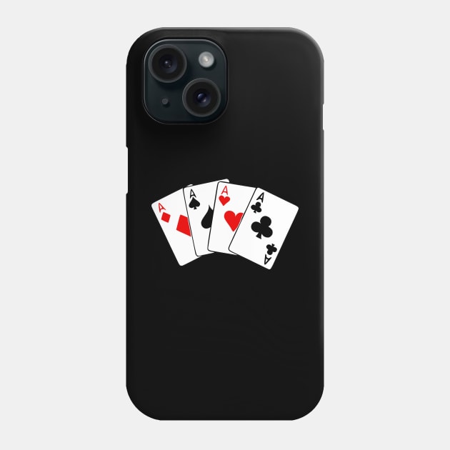 Four Aces Phone Case by KayBee Gift Shop