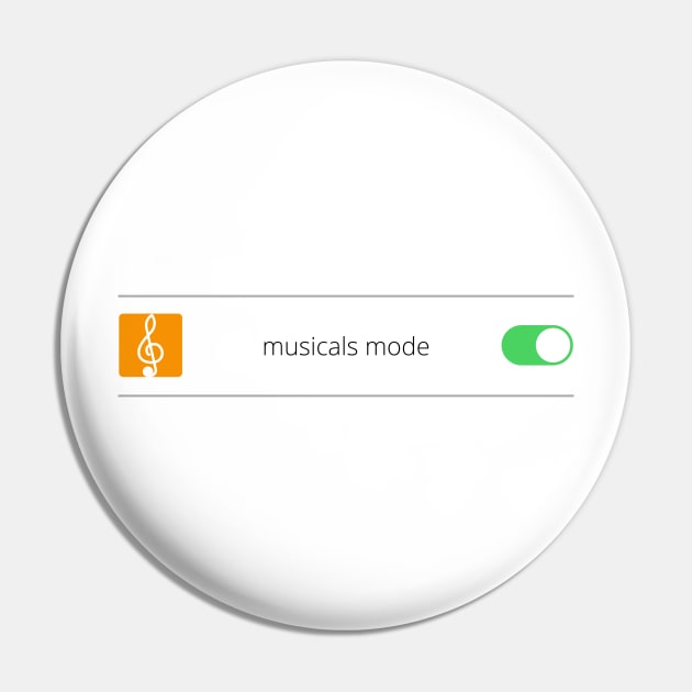 Musicals phone mode - ON Pin by blablagnes