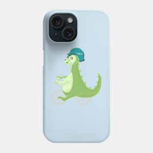 Cute Dinosaur on Trike Phone Case