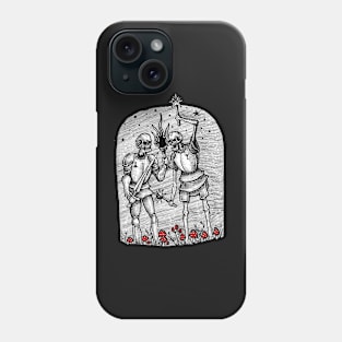 pagan medieval skull Phone Case