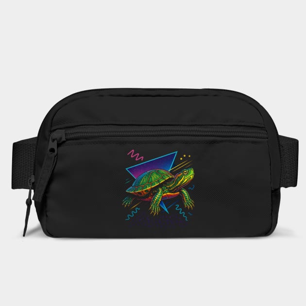 Retro Neon Western Painted Turtle by Reptiq's Store