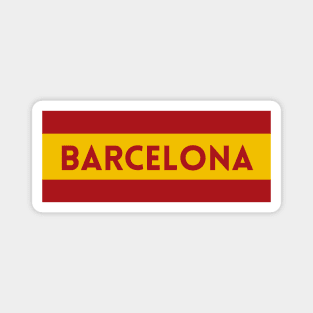 Barcelona City in Spain Flag Magnet