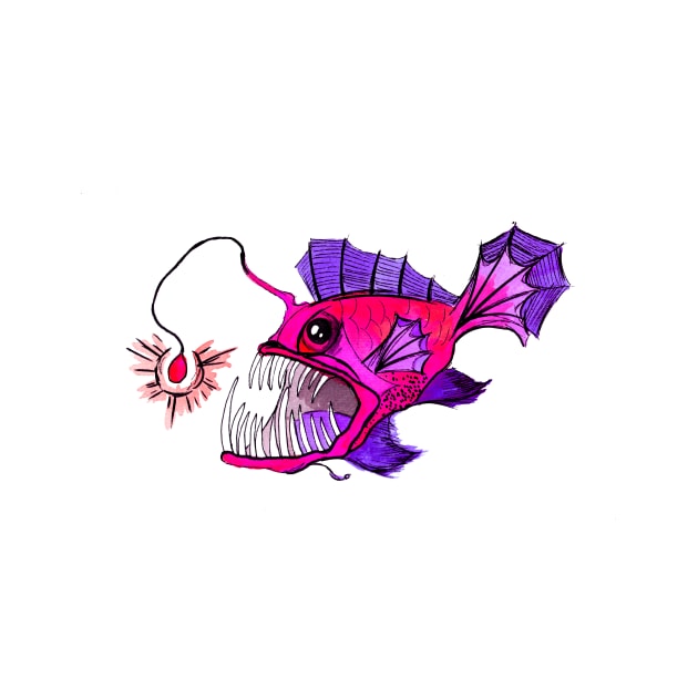 Pink Anglerfish by ZeichenbloQ