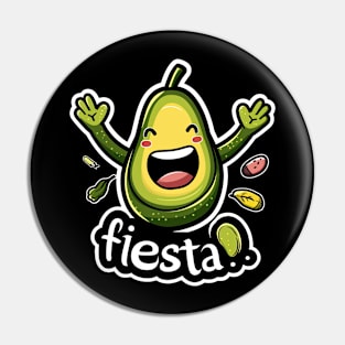 Happy cinco de mayo fiesta cute avocado Pin