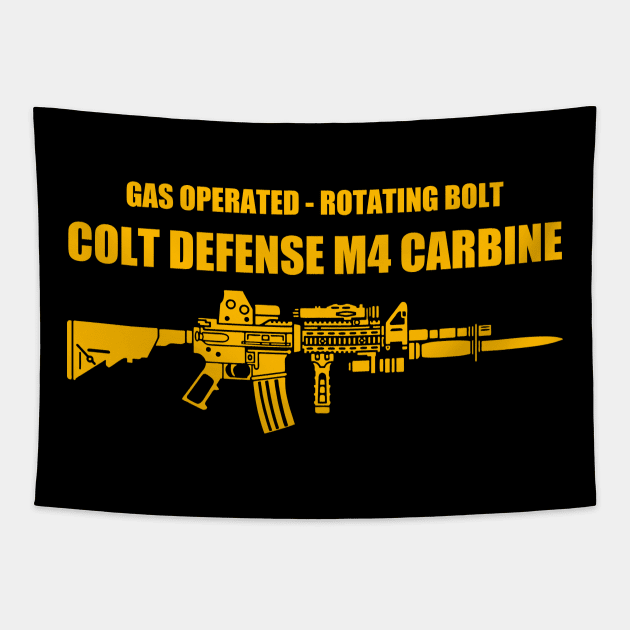 Colt defense m4 carbine Tapestry by Niken12