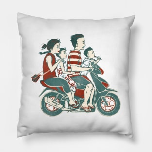 People of Bali - Family Ride Pillow