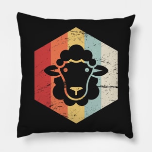 Retro 70s Sheep Pillow