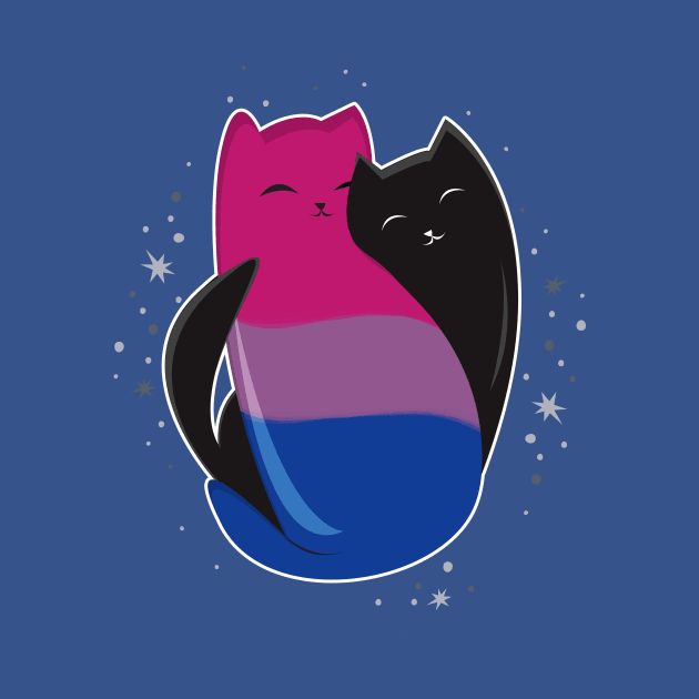 Bisexual Cat LGBT Pride Flag by Psitta