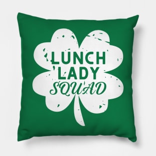 Lunch Lady Squad School Cafeteria Matching St Patricks Day Pillow