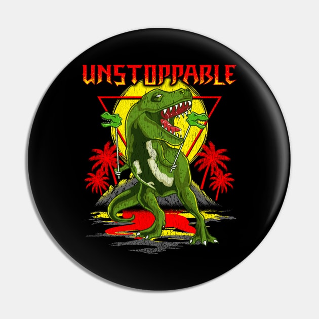 Funny Unstoppable TRex Short Dinosaur Arms Pun Pin by theperfectpresents