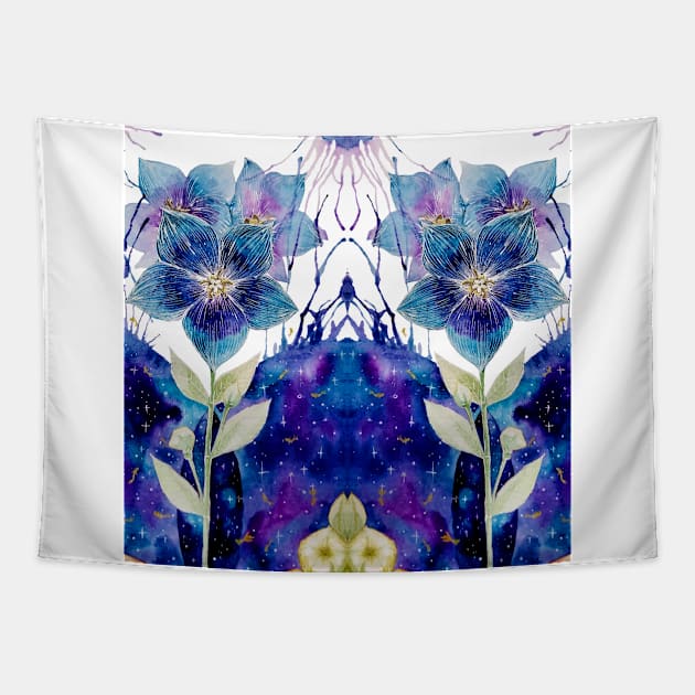 Kikyo Flower Tapestry by Cheese_Wen Art