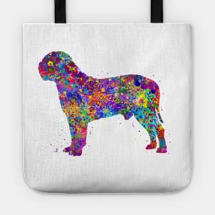 Dogue de bordeaux dog watercolor Tote