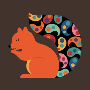 Paisley Squirrel T-Shirt