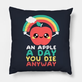 an apple a day Pillow