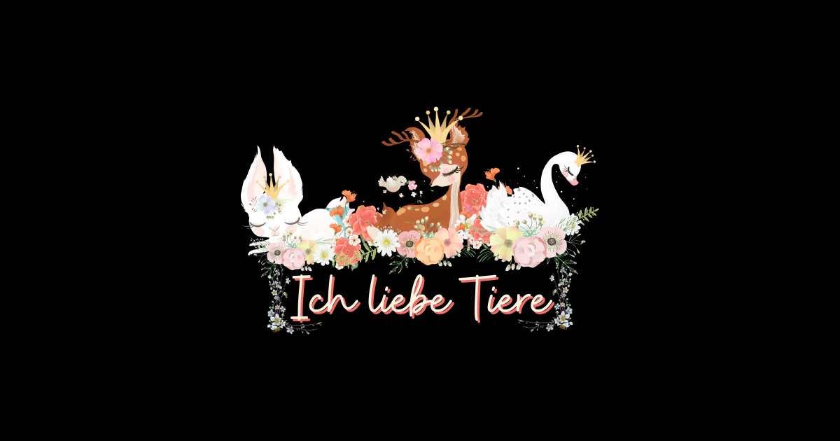 Hase Reh Schwan Liebe Tiere Prinzessin Blumen Süß Hase Posters and