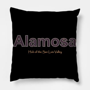 Alamosa Grunge Text Pillow