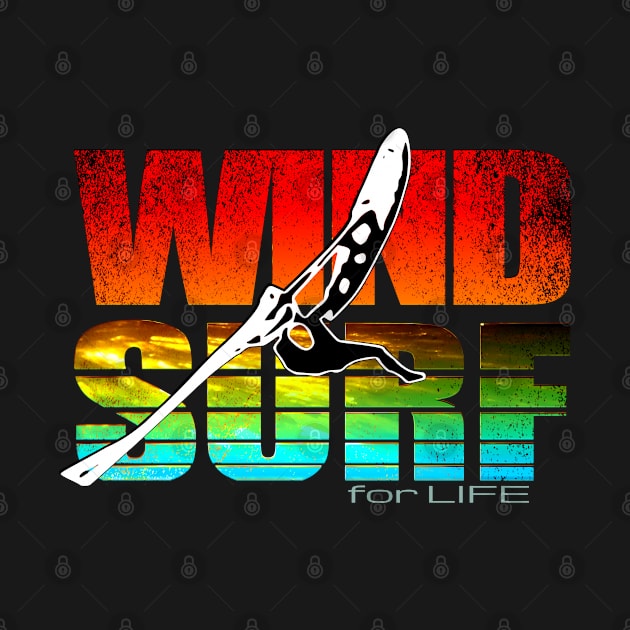 Windsurf for Life Sunset Colors by French Salsa