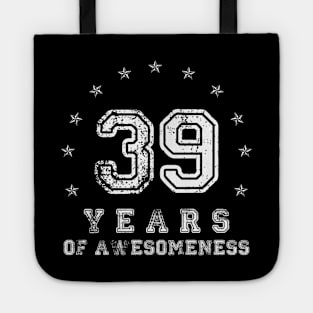 Vintage 39 years of awesomeness Tote