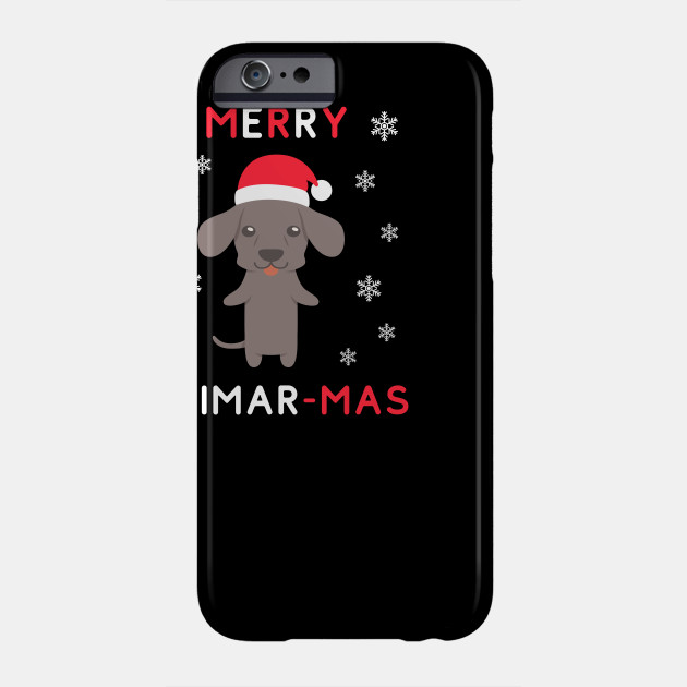 Merry Weimar Mas Funny Christmas Weimaraner Xmas Dog Merry Weimar Mas Etui Na Telefon Teepublic Pl