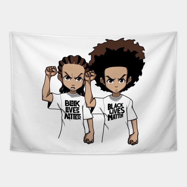 Black Lives Matter Riley & Huey Tapestry by Midnight Run Studio